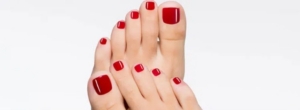 Gellak op verzorgde teennagels